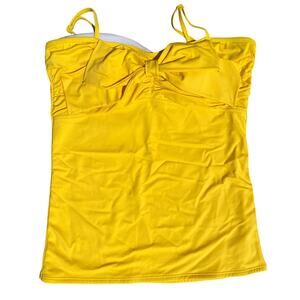 Lime Ricki Swimwear Yellow Tankini Top- Size XL